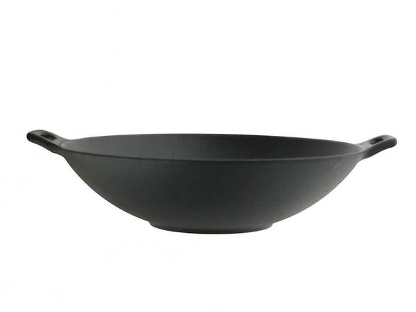 Cast Iron, żeliwna patelnia / wok, śr.30.5cm