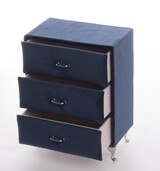 szkatułka / szufladki Florencja Granat, wym.19.5x15x9.5cm