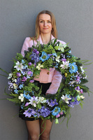 Heretera, duży wianek na drzwi