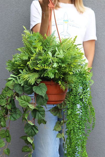 Justa Green, zielona kompozycja wisząca