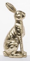Wielkanocny Zając, złota figurka, wys.20cm