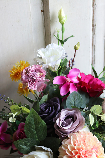 Wiosenne Wspomnienia, bukiet nagrobny, wys.59cm