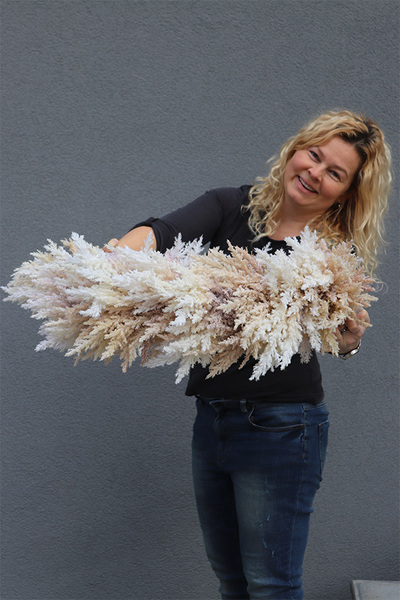 Boho Extra, duży wianek ze sztucznego suszu, śr.66cm  