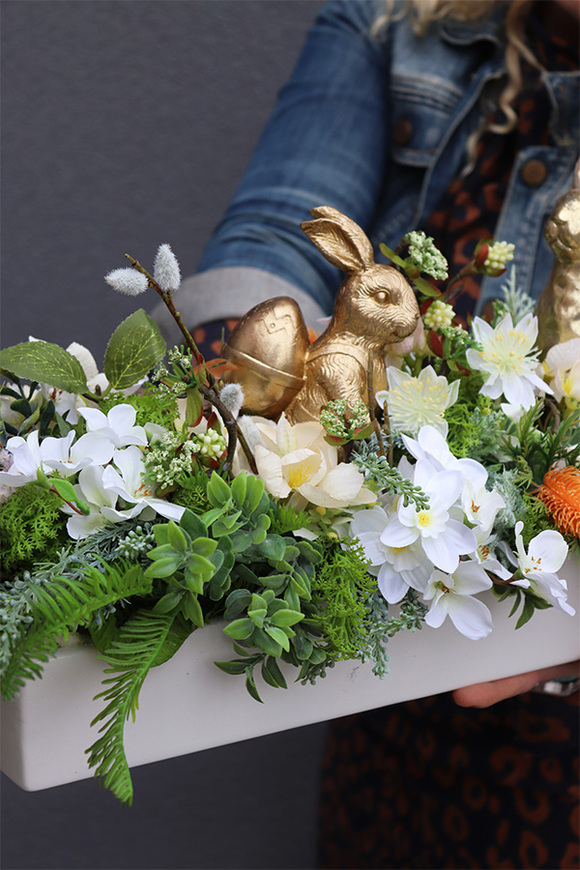 Longia Milio, podłużna kompozycja wielkanocna, wym.28x77cm