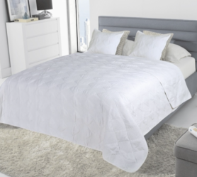 Edmondo, narzuta w kolorze białym w komplecie z poszewkami , wym.200x220cm+2szt.45x45cm
