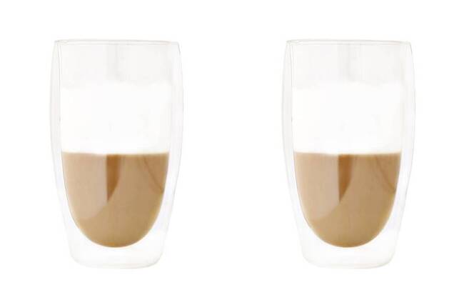 Double, szklanki do latte z podwójnymi ściankami, kpl.2szt, poj.350ml