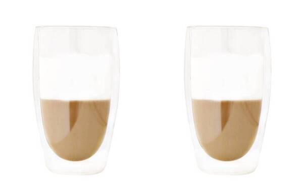Double, szklanki do latte z podwójnymi ściankami, kpl.2szt, poj.350ml