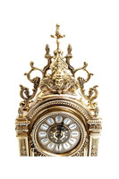 Impero, mosiężny zegar gabinetowy