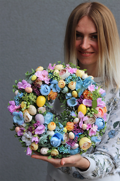 wielkanocny wianek z jajkami, Eggs Pastels