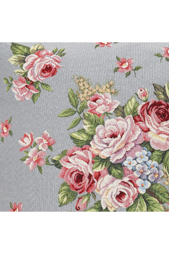 Rose Palace Grey, poszewka gobelinowa dwustronna