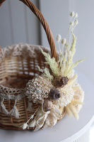 Boho Hippie, dekorowany koszyczek wielkanocny