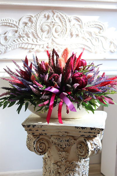 Jesień w Górach, jesienna kompozycja z wrzosami