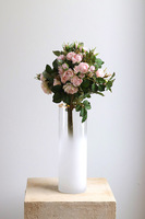 Rosalie, gałązka sztucznej róży, brzoskwiniowa