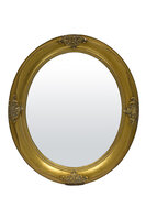Palazzo Oval Gold lustro w złotej ramie