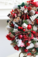 Święta u Izy, świąteczny wianek dekoracyjny	