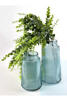 Russo Vase Green A, szklany wazon 1 szt, wys.20cm