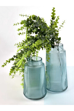 Russo Vase Green A, szklany wazon 1 szt, wys.20cm