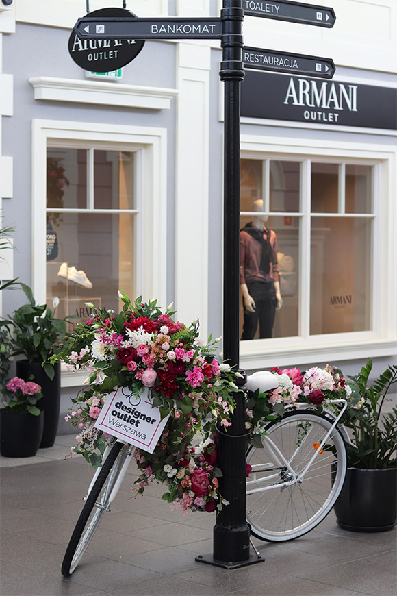 Bicycletta Terrensja, kwiatowa dekoracja roweru