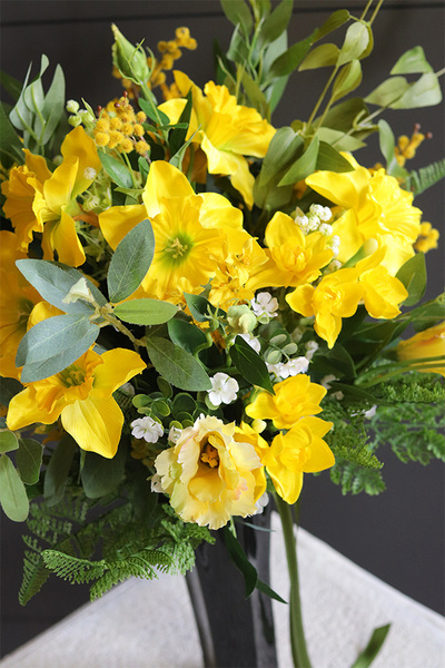 bukiet do wazonu Słoneczna Wiosna, sztuczne kwiaty