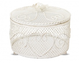 La Bella Creme, dekoracyjny pojemnik / puzderko, wym.13x16x16cm