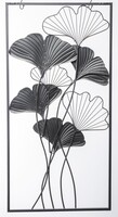 Ginko Glamour Frame, złoty decor ścienny z miłorzębem, wym.100x50x3cm 
