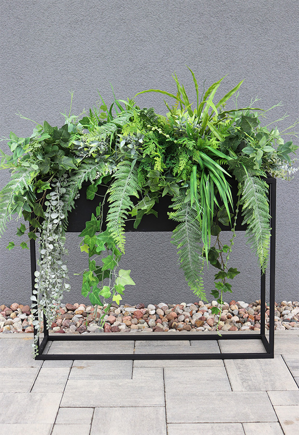 Asia Modern Judena, sukulenty w donicy na stojaku, wys.90x100cm