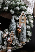 Santa's Comin to Town, świąteczny wianek dekoracyjny