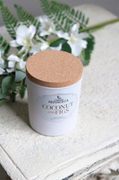 Coconut and Figs, sojowo-kokosowa świeca zapachowa w szkle, biała