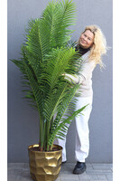 Palma Areca Deluxe, wysokiej jakości sztuczna palma w metalowej donicy