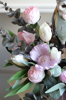 Mądra Sowa, flowerbox welurowy z figurką