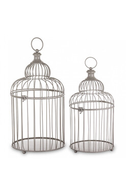 Darpana, klatka dekoracyjna metalowa, kpl.2szt, wys.60/50cm