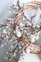 Zaczytana Bookbunny, wiosenny wianek z zajączkiem