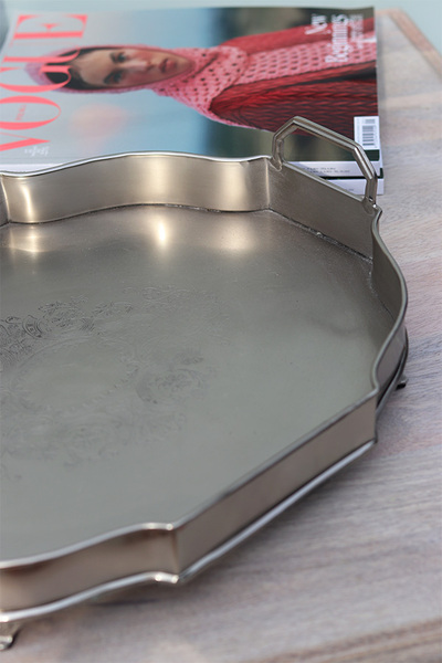 cynowana taca z grawerem, Getrua New