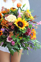 kompozycja w gąbce, bez naczynia, do własnej donicy, Jesienne Westchnienie