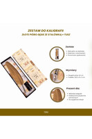 Wirtuoz, zestaw do kaligrafii z gęsim piórem	