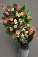 Molina, komplet dekoracji nagrobnych, bukiet + wiązanka