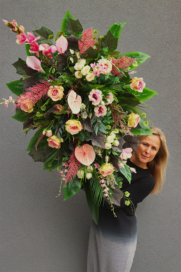 Molina, komplet dekoracji nagrobnych, bukiet + wiązanka