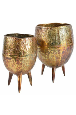 Barok Old A New, osłonka metalowa na nóżkach 1 szt., wym.19x19x26cm