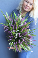 Wrzosy na Jesień, kolorowe wrzosy w betonowej donicy