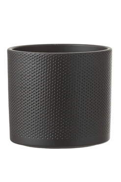Erasmus, okrągła osłonka donica, grafit C, wym.17x19cm
