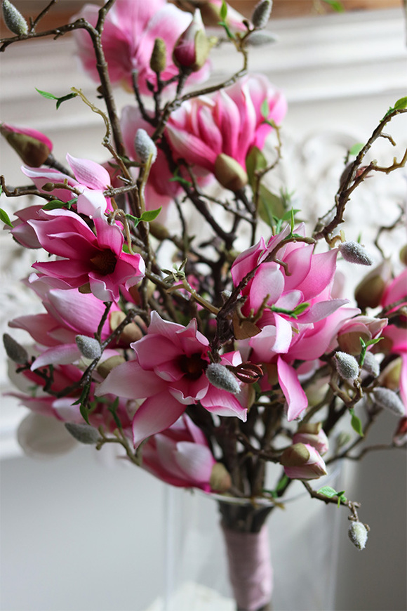 komplet, girlanda + bukiet, dekoracja roślinna z Magnolii