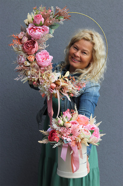 komplet dekoracji Różowa Poświata Subtelle