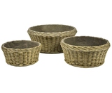 Boho, donica beż 3a, wym.55x55x23cm