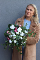 Serce Pełne Miłości 2, bukiet nagrobny do wazonu