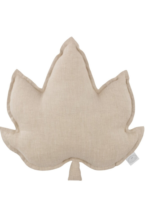 Maple Leaf, lniana poduszka w kształcie liścia