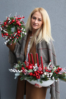 stroik świąteczny na stół, Merry Christmas