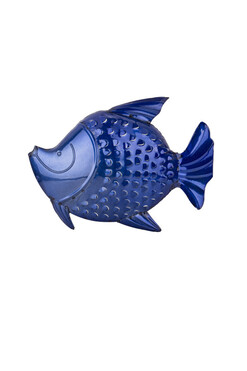 dekoracja ścienna ryba Blue A, wym.27x34.5x3.5cm