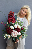 Burgundia, komplet dekoracji nagrobnych