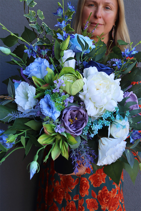 Blusilda, bukiet nagrobny we wkładzie	