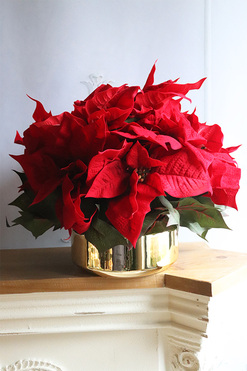 Gwiazda Betlejemska Goldieta, wysokiej jakości sztuczna roślina, wym.40x49cm